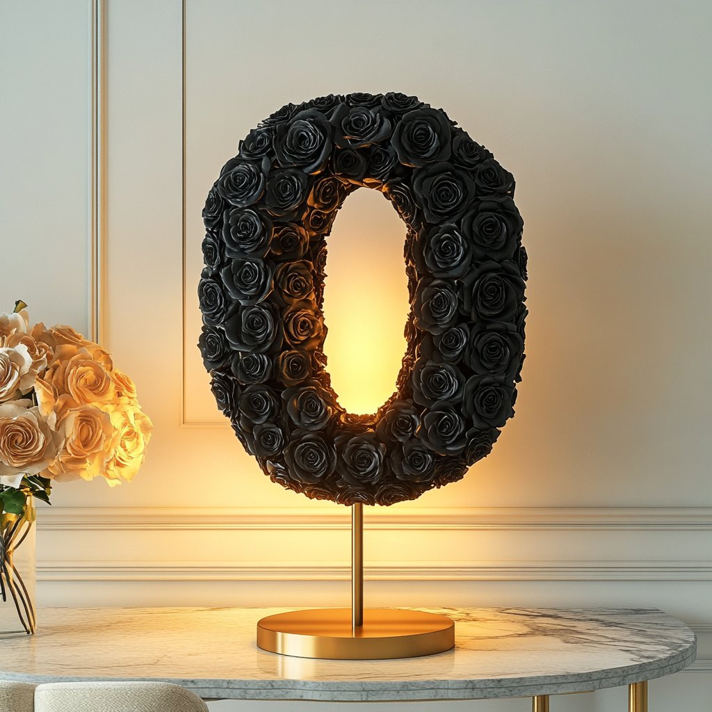 Single-color number rose lamp - Imaginary Worlds