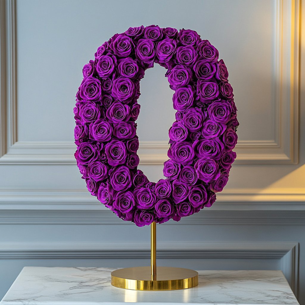 Single-color number rose lamp - Imaginary Worlds