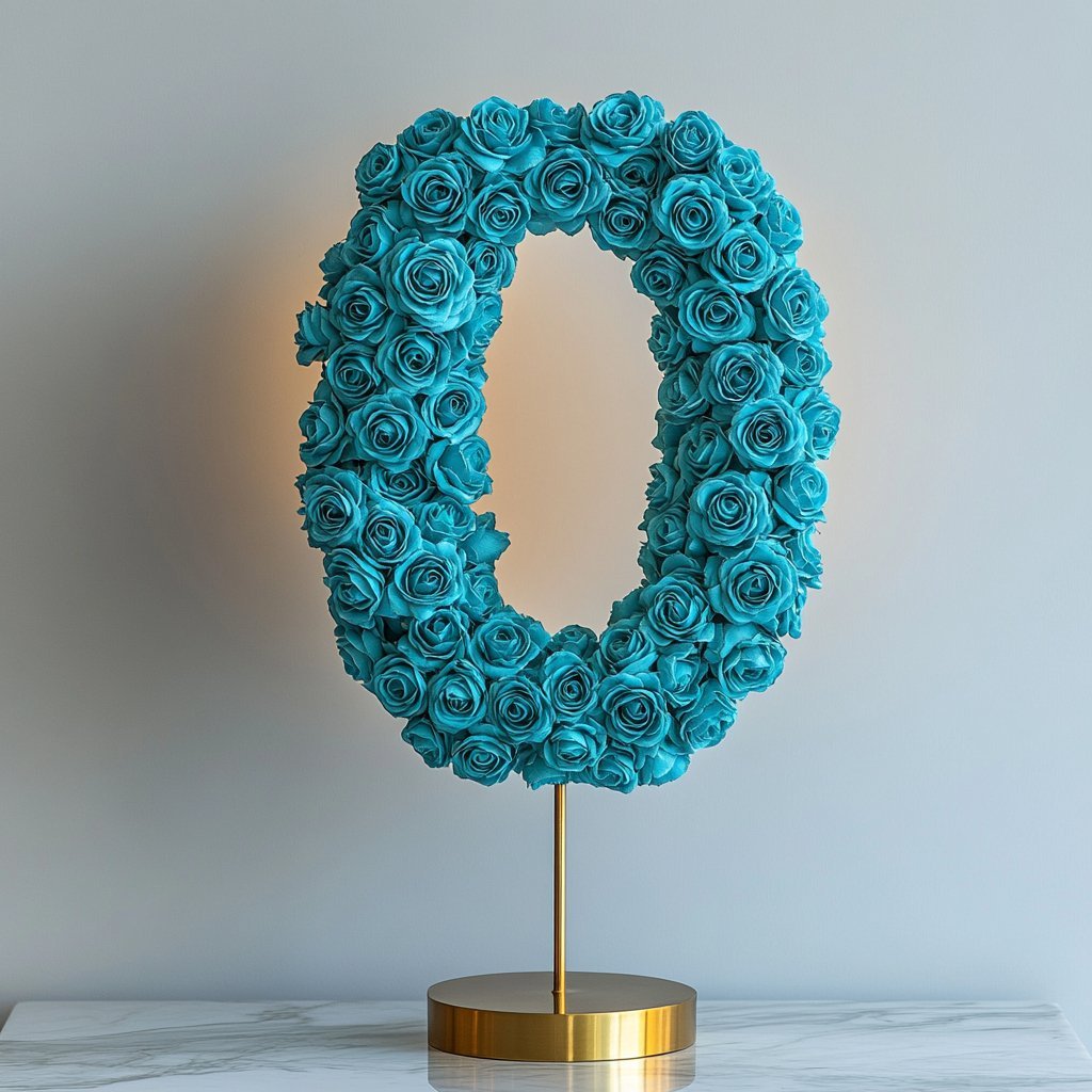 Single-color number rose lamp - Imaginary Worlds