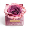 Single Light Pink and Magenta Rose Silk Box - Imaginary Worlds