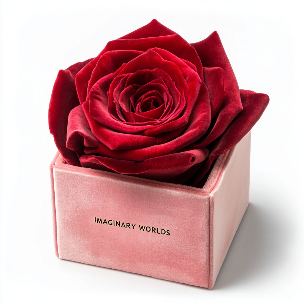 Single Red Rose Barbie Box - Imaginary Worlds