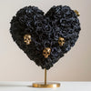 Sinister Black Skull Heart Lamp - Imaginary Worlds