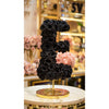 Standing Black Rose Letter E Lamp - Imaginary Worlds