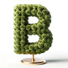 Standing Green Rose Letter B Lamp - Imaginary Worlds