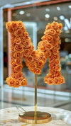 Standing Orange Rose Letter M Lamp - Imaginary Worlds