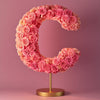 Standing Pink Rose Letter C Lamp - Imaginary Worlds