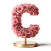 Standing Pink Rose Letter C Lamp - Imaginary Worlds