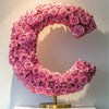 Standing Pink Rose Letter C Lamp - Imaginary Worlds