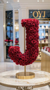 Standing Red Rose Letter J Lamp - Imaginary Worlds