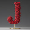 Standing Red Rose Letter J Lamp - Imaginary Worlds