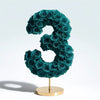 Teal Rose Eternal Number 3 Lamp - Imaginary Worlds