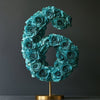 Teal Rose Eternal Number 6 Lamp - Imaginary Worlds