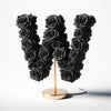 Thanatos Black Rose Letter W Lamp - Imaginary Worlds