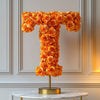 Themis Orange Rose Letter T Lamp - Imaginary Worlds