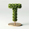 Thetis Green Rose Letter T Lamp - Imaginary Worlds