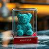 Tiffany Blue Preserved Rose Bear - Imaginary Worlds