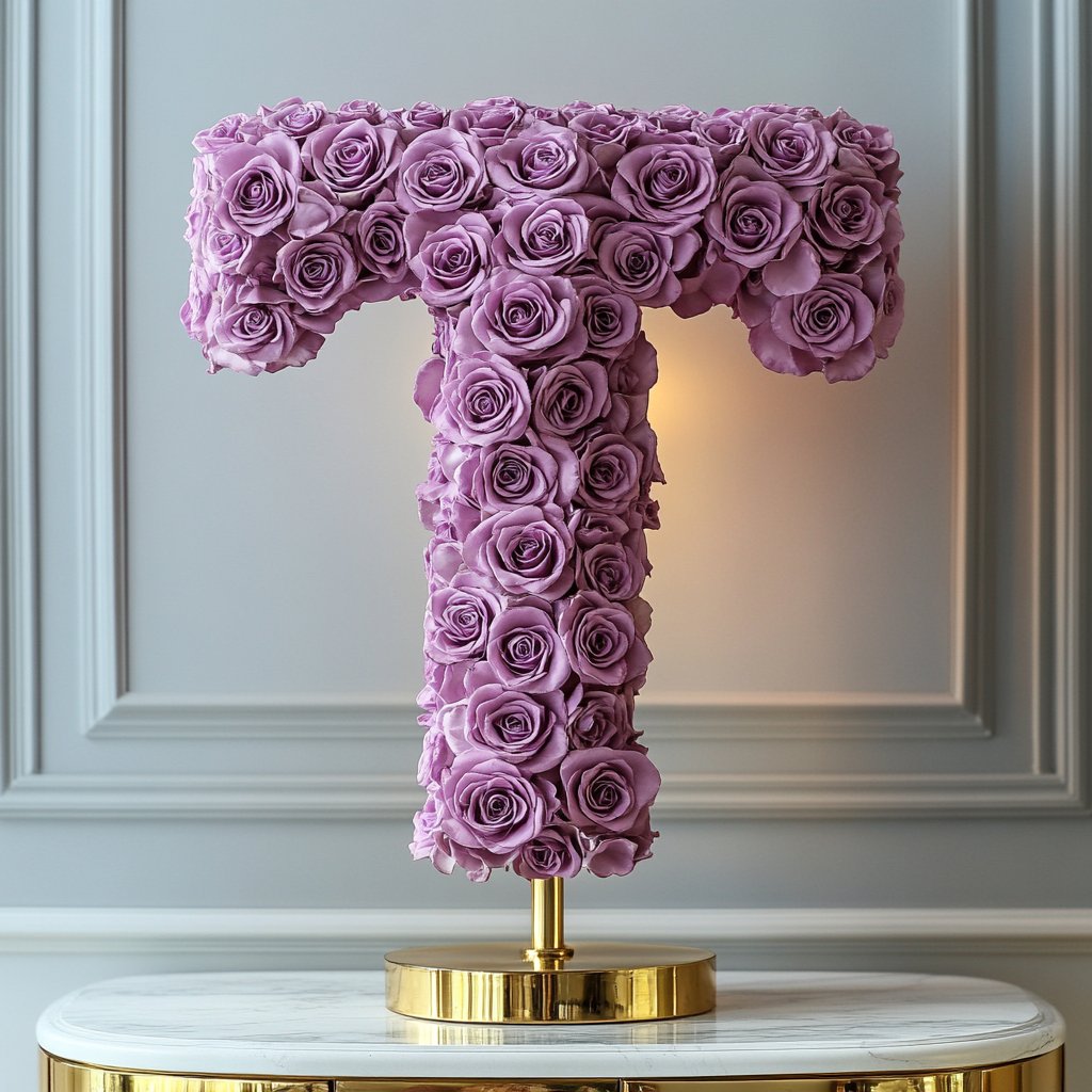 Tyche Purple Rose Lamp - Imaginary Worlds