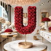 Urania Red Rose Letter U Lamp - Imaginary Worlds