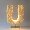 Urania White Rose Letter U Lamp - Imaginary Worlds