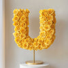 Urania Yellow Rose Letter U Lamp - Imaginary Worlds