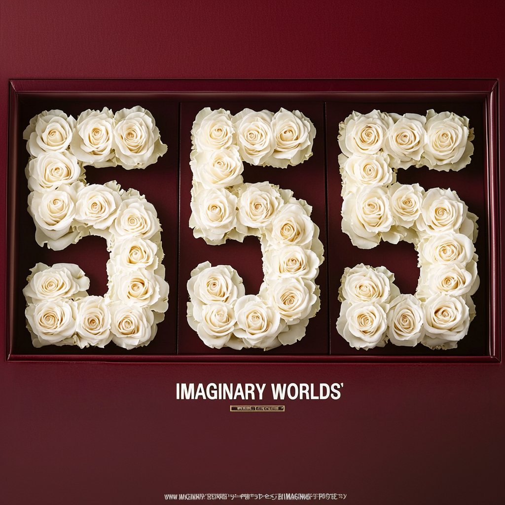 White Harmony 555 Rose Box - Imaginary Worlds