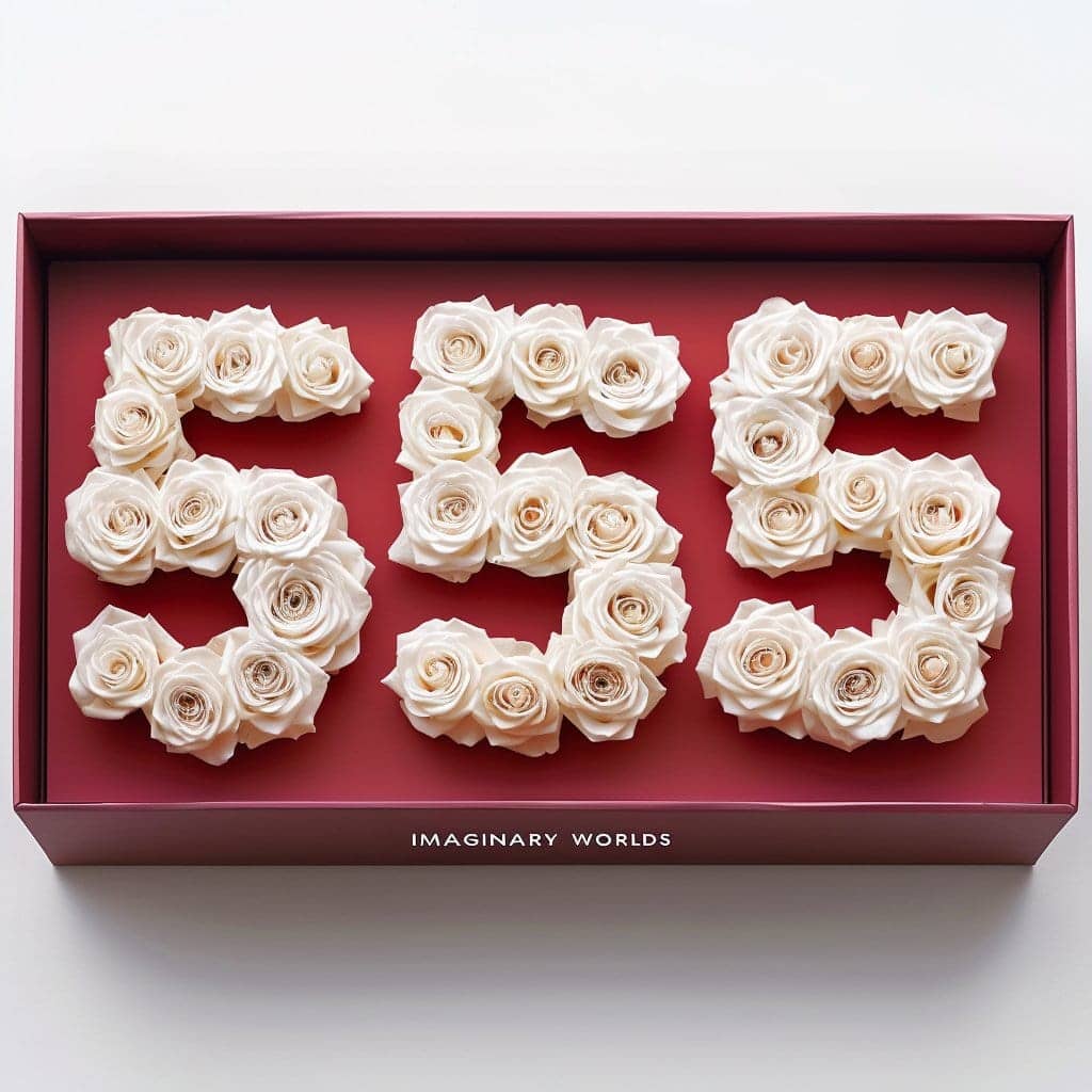 White Harmony 555 Rose Box - Imaginary Worlds