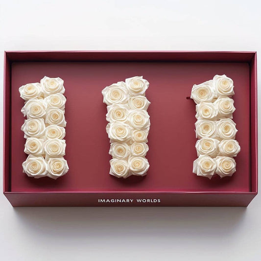 White Roses 111 Rose Box - Imaginary Worlds