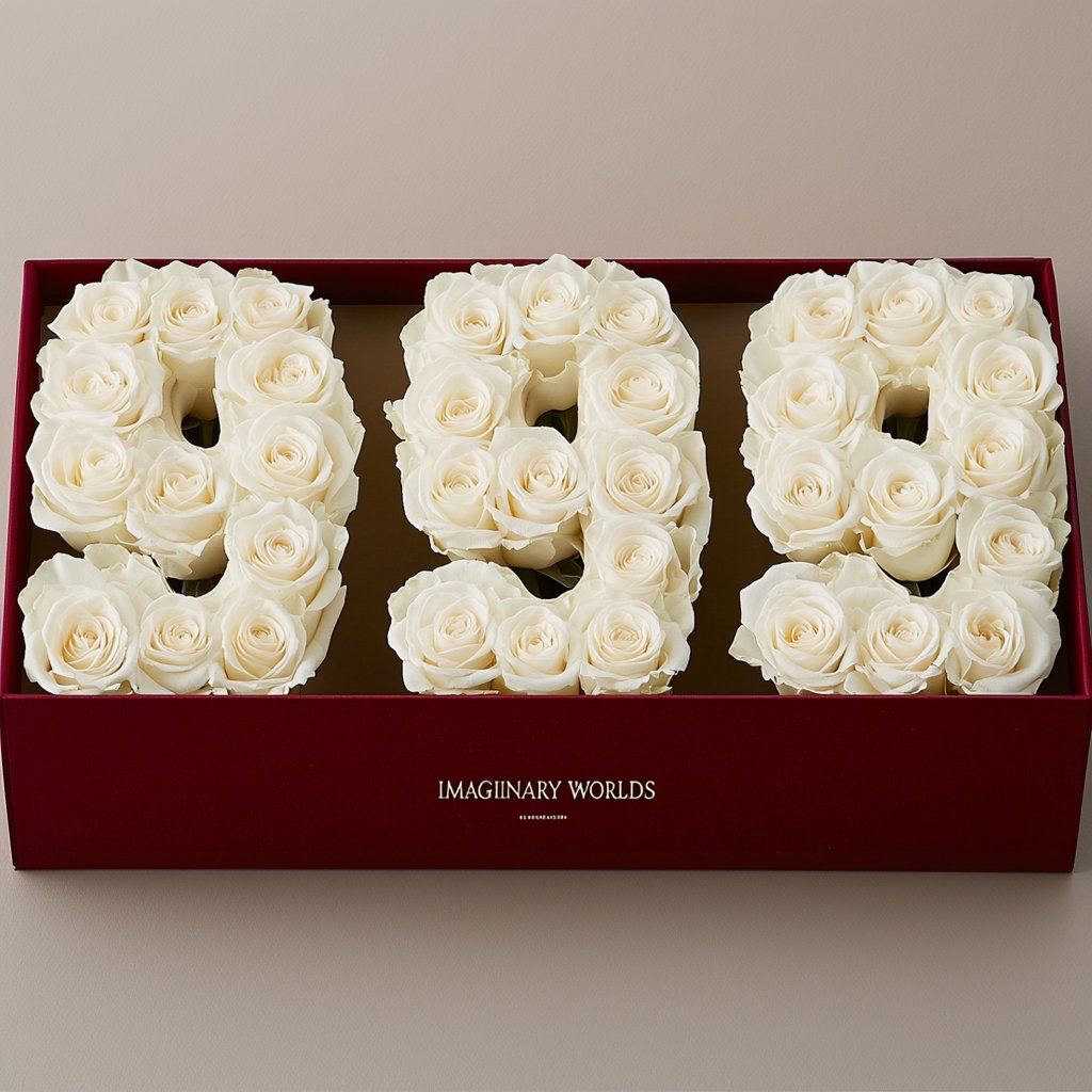 White Roses 999 Rose Box - Imaginary Worlds