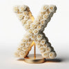 Xanthos White Rose Letter X Lamp - Imaginary Worlds