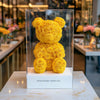 Yellow Preserved Rose Bear - Imaginary Worlds