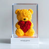 Yellow Rose Bear with Red Roses Heart - Imaginary Worlds