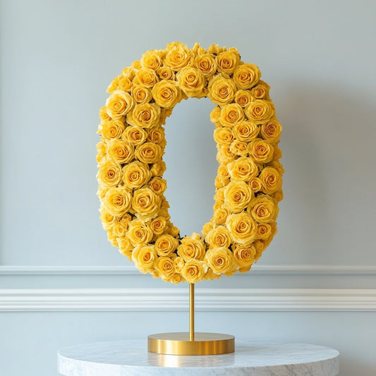 Yellow Rose Eternal Number 0 Lamp - Imaginary Worlds