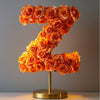 Zephyr Orange Rose Letter Z Lamp - Imaginary Worlds