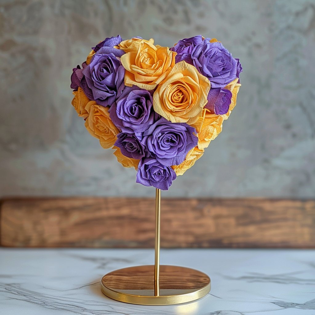 Zeus and Hera Mixed Rose Heart Lamp - Imaginary Worlds