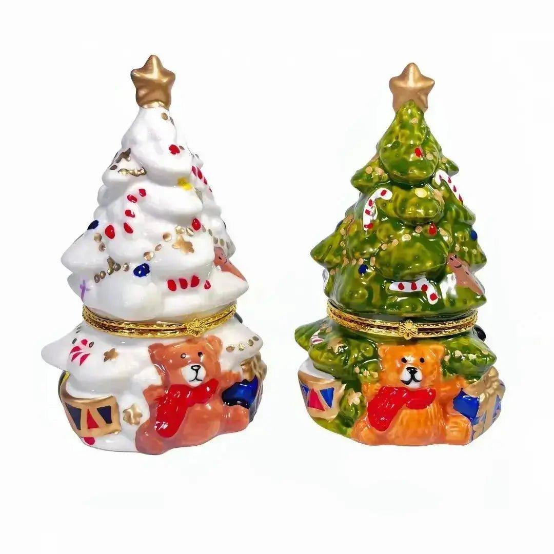 Enchanting Mini Christmas Tree Ceramic Jar Set - Imaginary Worlds