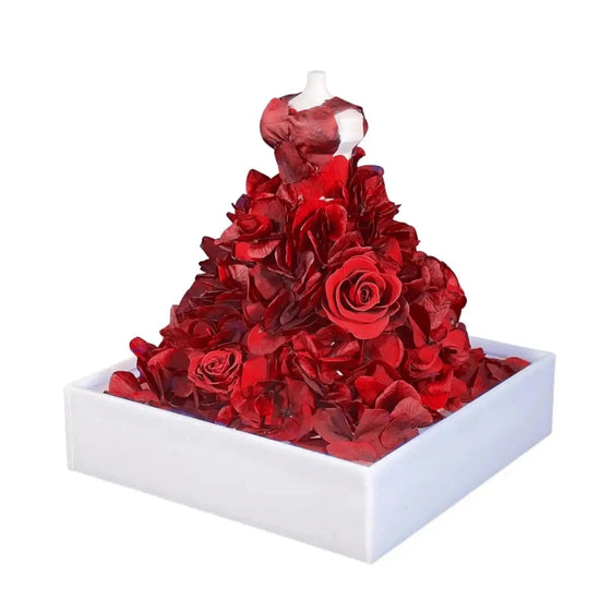 Hydrangea Elegance: Miniature Floral Dress - Imaginary Worlds