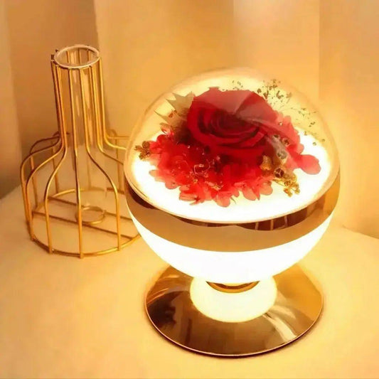 Timeless Blossom: The Eternal Floral Radiance Flower Lamp - Imaginary Worlds